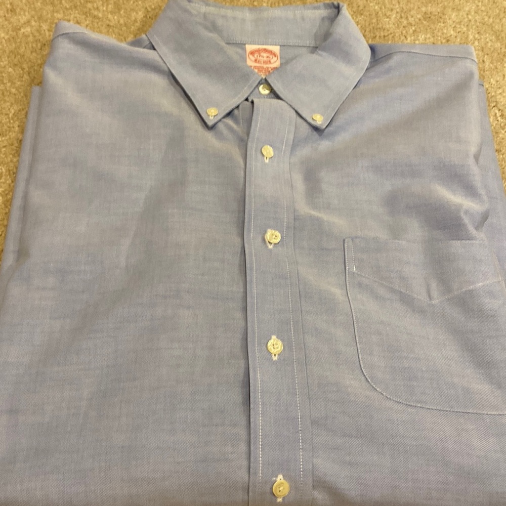 Brooks Brother Long Sleeve Blue Button Down. 17 1/2 - 35